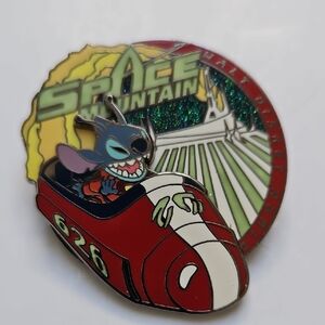 Disney Space Mountain With Stitch Official Pin Trading  Pin